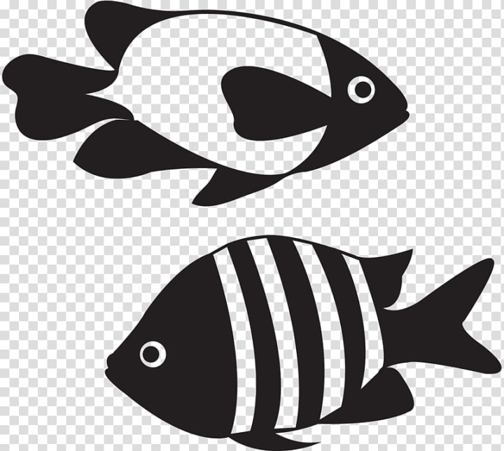 Free: Koi Goldfish Euclidean , Black and white fish stick figure  transparent background PNG clipart 