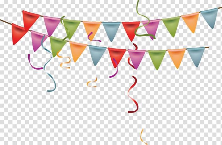 Free: Assorted-color bunting , Birthday Anniversary Party Wish, Exquisite  banners transparent background PNG clipart 