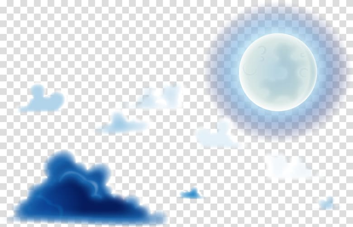Moon PNG Moon Clipart Moon Clouds Digital Download 