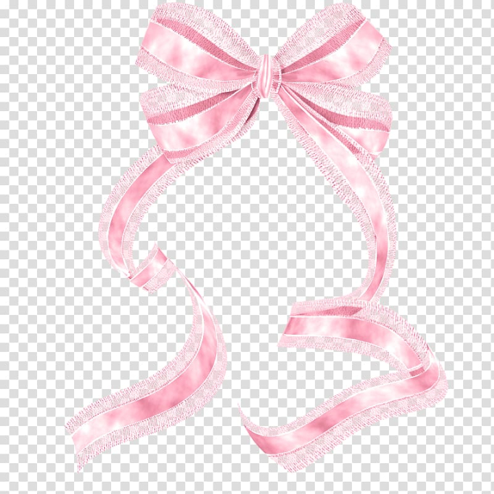 Free: Pink and white ribbon , Pink , Pink bow transparent