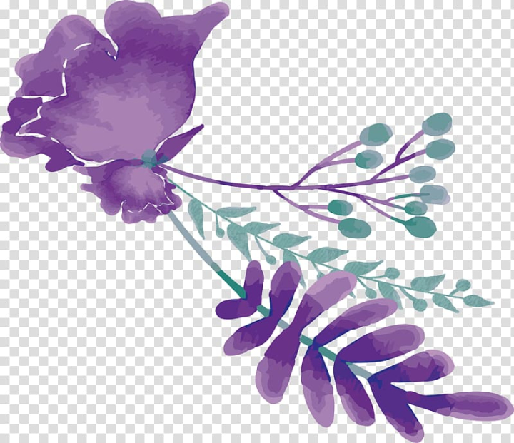 Purple Flower Transparent - Beautiful and Aesthetic