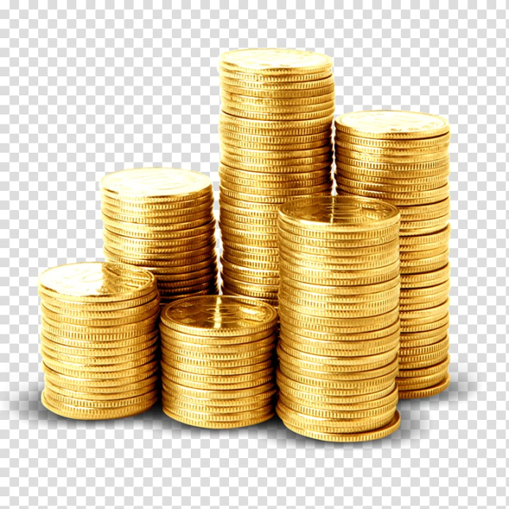 Free: Stack of gold coins, 2 Colors Money Coin Icon, Pile of gold coins  transparent background PNG clipart 