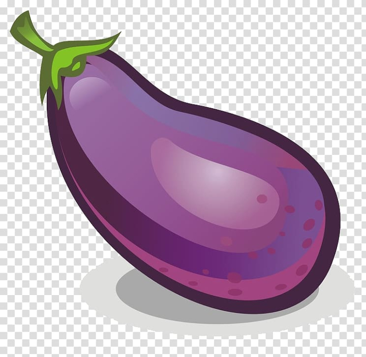 Free: Eggplant Cartoon Vegetable, Cartoon purple eggplant material  transparent background PNG clipart 