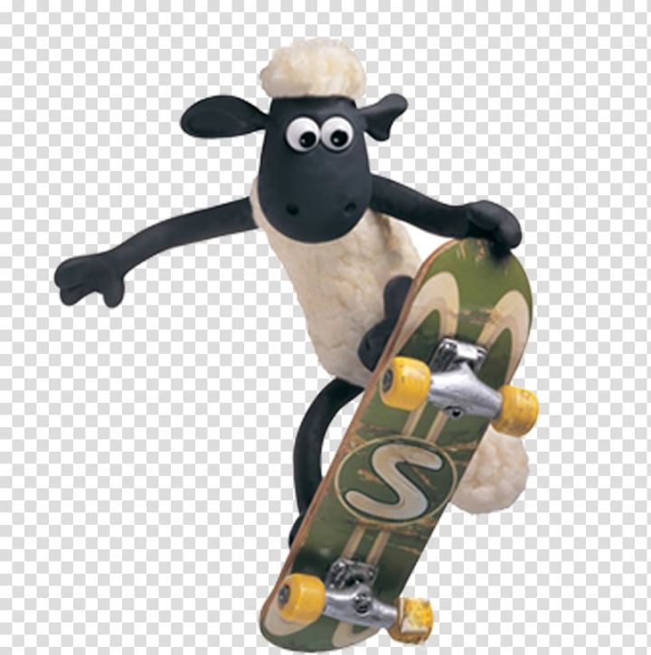 Free: Bitzer Sheep Animation Cartoon, Sean skateboard transparent  background PNG clipart 