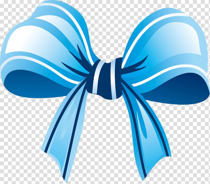 Blue Ribbon Color Bows Isolated Stock Vector (Royalty Free