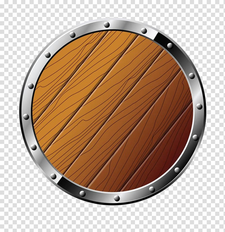 Free: Round silver frame , Shield , Round Wooden Shield Free to
