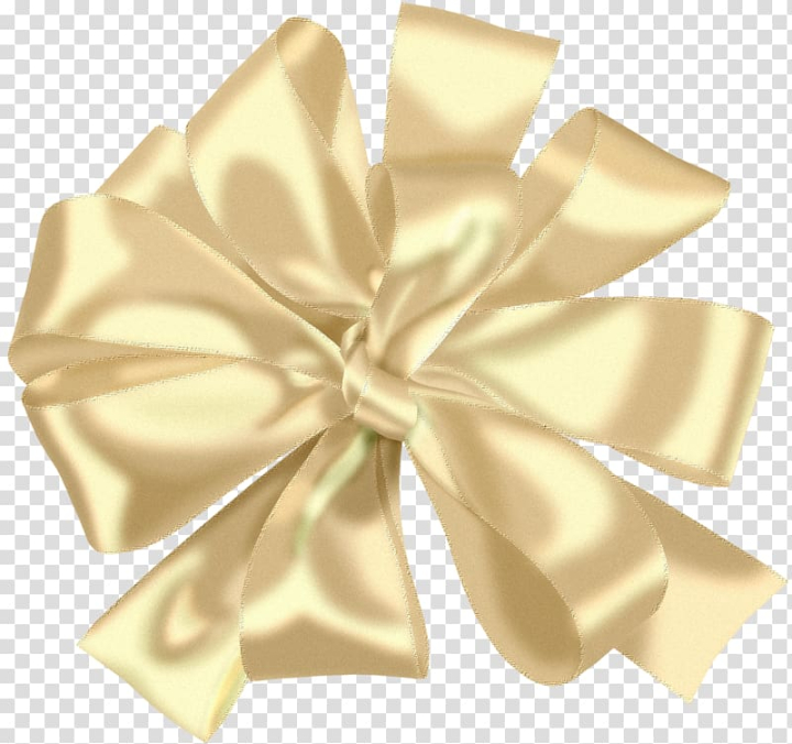 Free: Beige ribbon , Ribbon, Bow with Ribbon transparent background PNG  clipart 