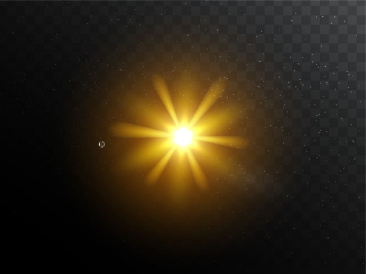 Free: Yellow light, Light Sky Atmosphere Circle , Shine stage light effect  transparent background PNG clipart 