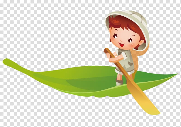 Free: Watercraft Illustration, Boys draw leaves boat transparent background  PNG clipart 