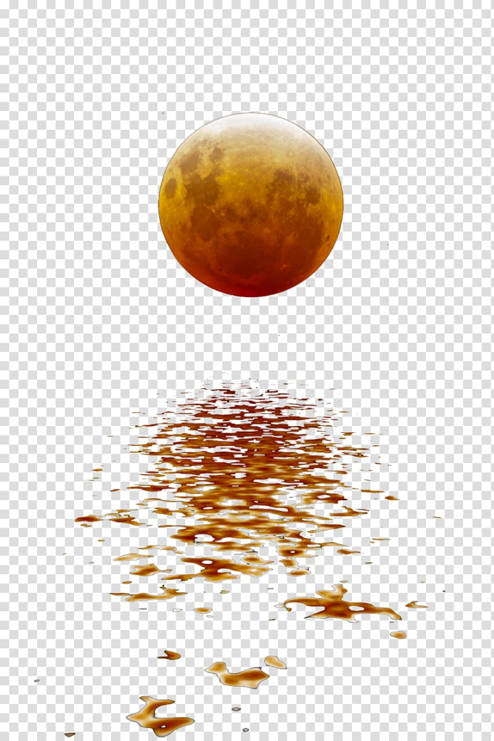 Download PNG Orange Moon - Free Transparent PNG