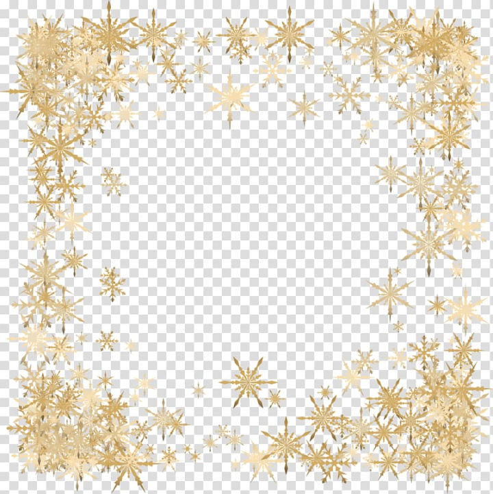 snowflake border transparent