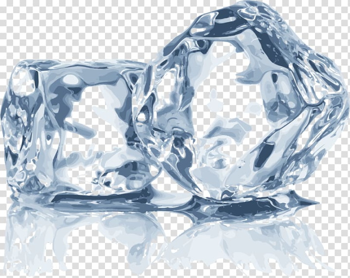 Transparent ice cubes Royalty Free Vector Image