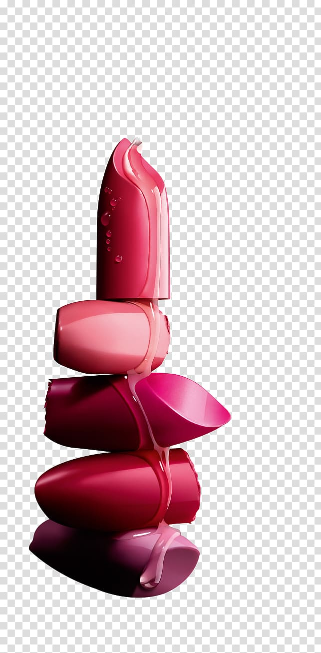 Free: Five lipsticks, Lip balm Lipstick Cosmetics Make-up, Lipstick  transparent background PNG clipart 