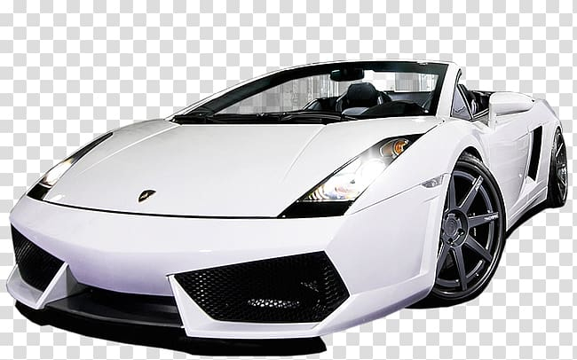 Free: Sports car Lamborghini Gallardo, White sports car transparent  background PNG clipart 