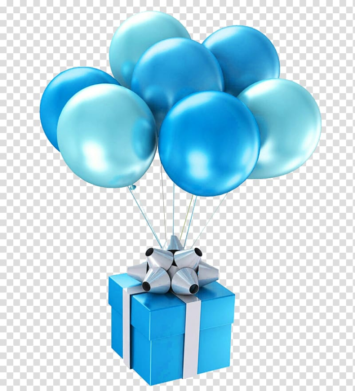 Free: Blue and gray gift box, Balloon Blue Happy Birthday to You Gift, Blue  gift balloon transparent background PNG clipart - nohat.cc