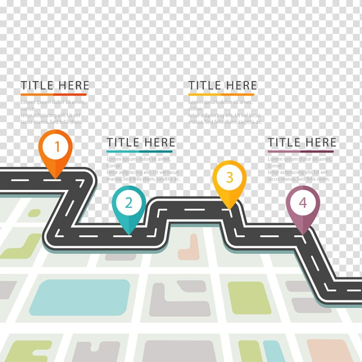 Free: Road illustration, Technology roadmap Road map, color Road location  transparent background PNG clipart 