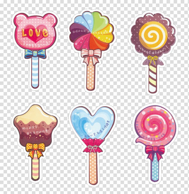 cartoon candy lollipop