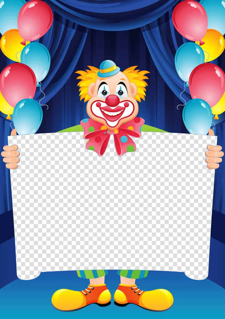 Free: Clown illustration, Happy Birthday to You frame Film frame , Birthday  Frames transparent background PNG clipart 