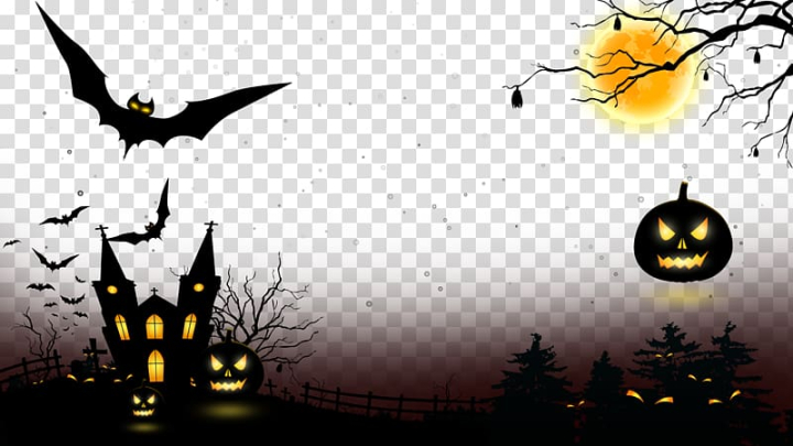 Free: Halloween poster, Halloween Computer file, Halloween posters  background transparent background PNG clipart 