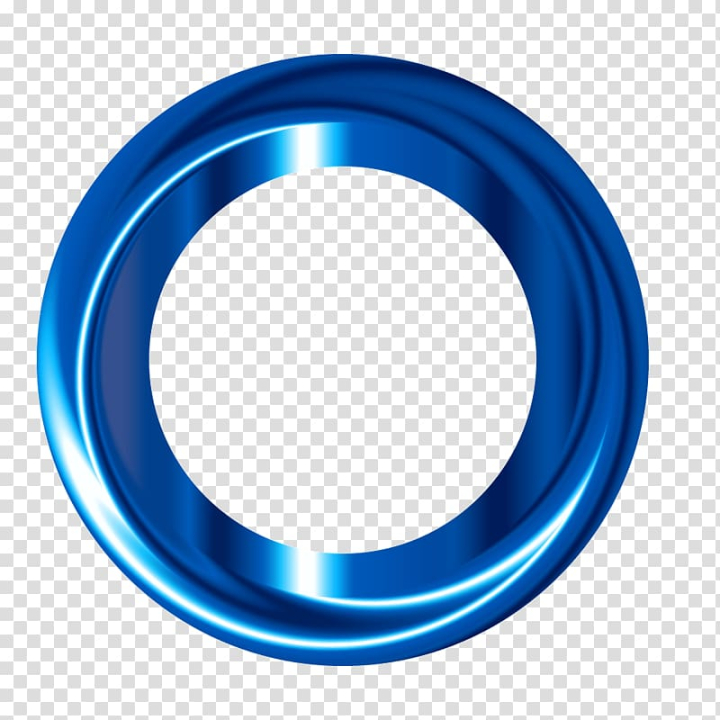 Free: Round blue frame, Blue ribbon round transparent background PNG  clipart 