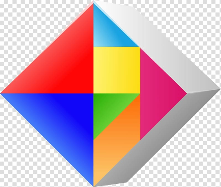 Geometric Triangle Retro Pattern Background (PNG Transparent