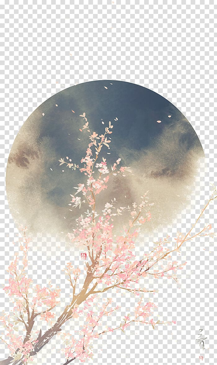 drawn,illustration,antiquity,cherry,blossoms,moon,love,game,chinese style,branch,landscape,computer wallpaper,cartoon,mobile phones,poetry,picsart photo studio,sky,stock photography,tree,autumn,graphic design,font,fiction,color ink,circle,chinese midautumn wind,bl,wattpad,japan,drawing,beautiful,png clipart,free png,transparent background,free clipart,clip art,free download,png,comhiclipart