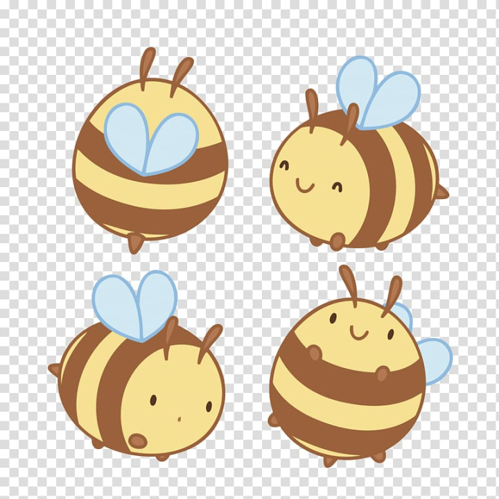 Free: Honey Bee Cartoon, Cartoon Little Bee Transparent Background Png 