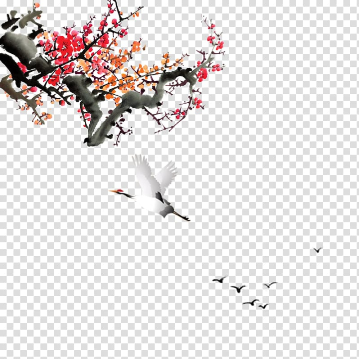 ink,wash,painting,chinese,shan,shui,crane,watercolor painting,technic,branch,decorative,flower,tower crane,landscape painting,crane bird,plum fruit,plum vector,tree,posters,posters decorative,square,plum flower,plum blossom,crane vector,fukei,inkstick,line,moutan peony,origami crane,petal,plant,ink wash painting,chinese painting,gongbi,chinoiserie,shan shui,plum,png clipart,free png,transparent background,free clipart,clip art,free download,png,comhiclipart