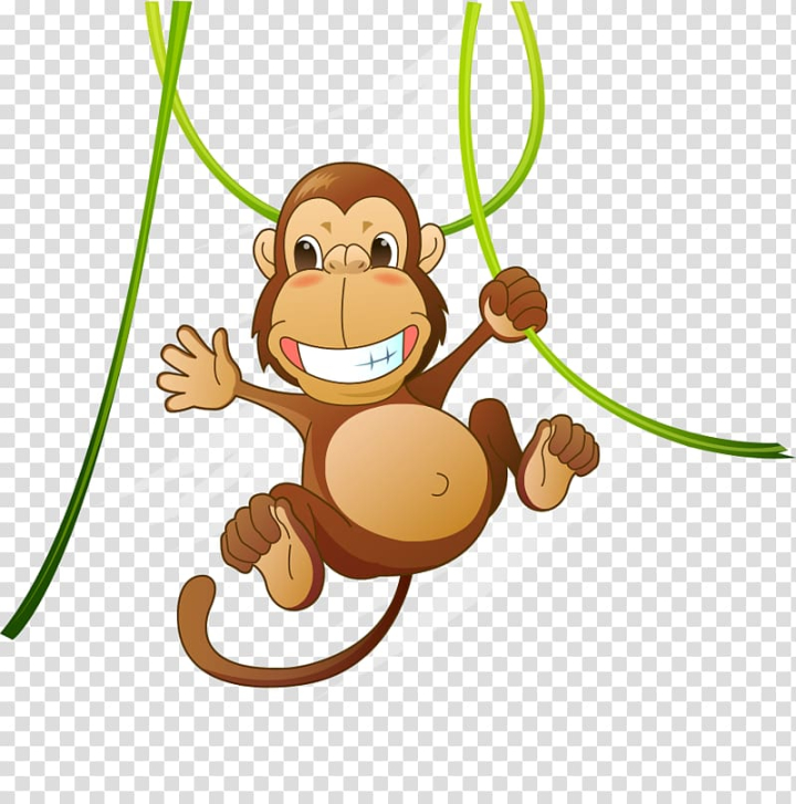 Cartoon, monkey, mammal, animals png