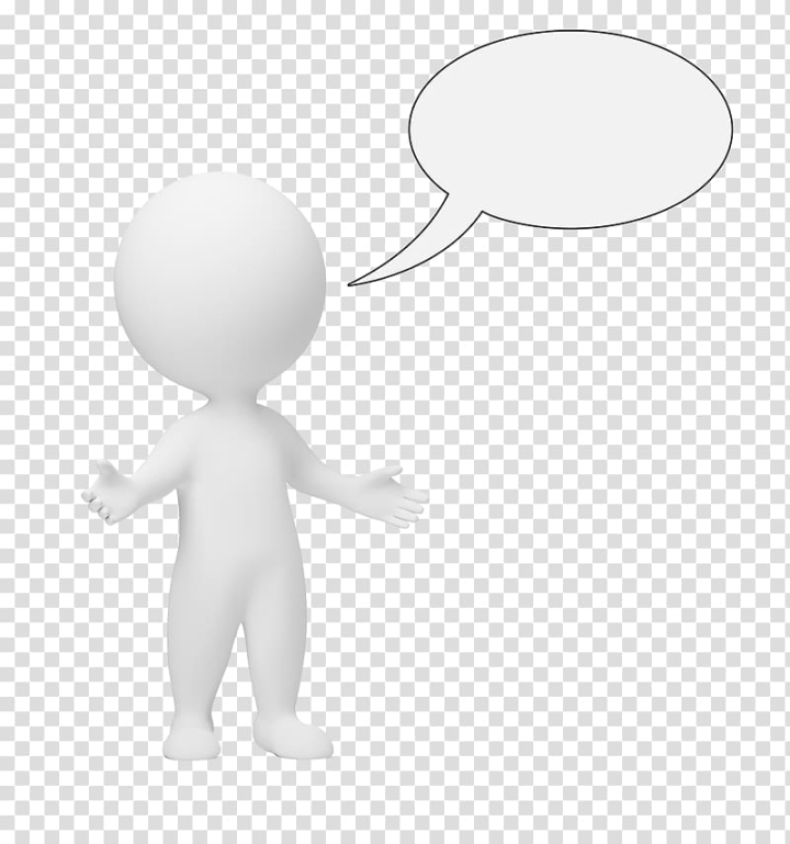 Free: Creative hand-painted of people,speaking white people transparent  background PNG clipart 