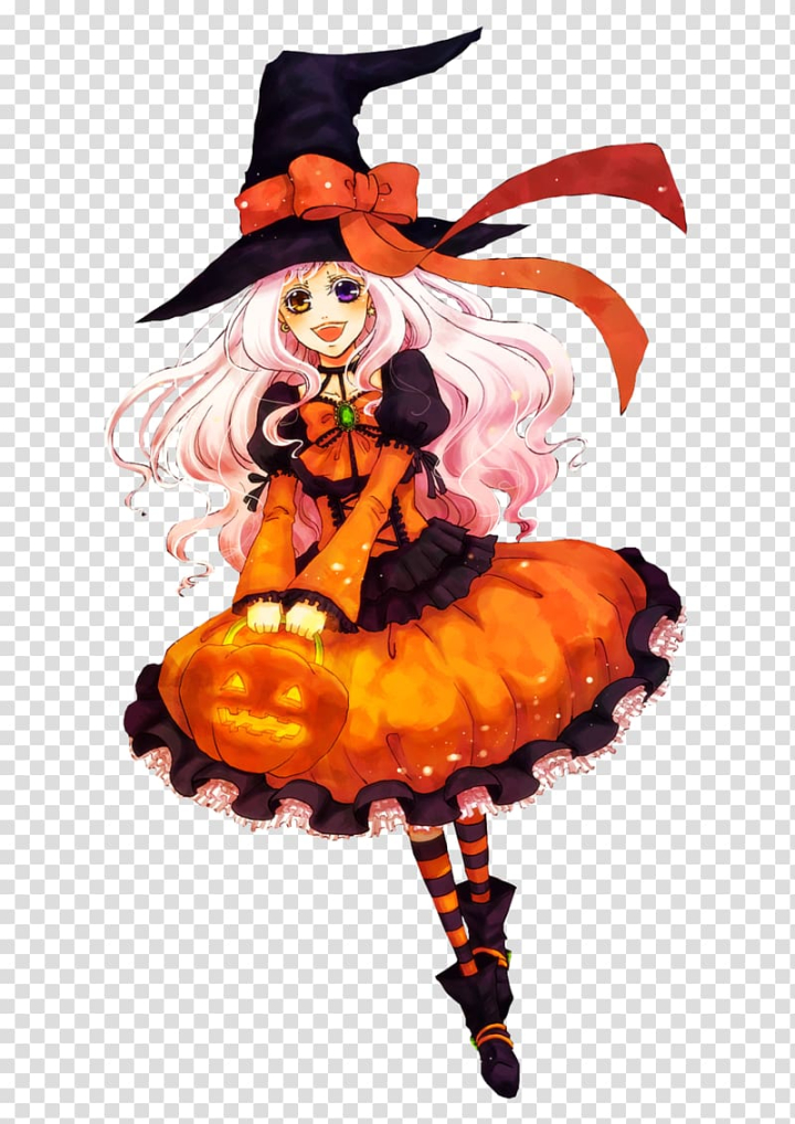 Renders N, Arisu anime Halloween art transparent background PNG clipart |  HiClipart