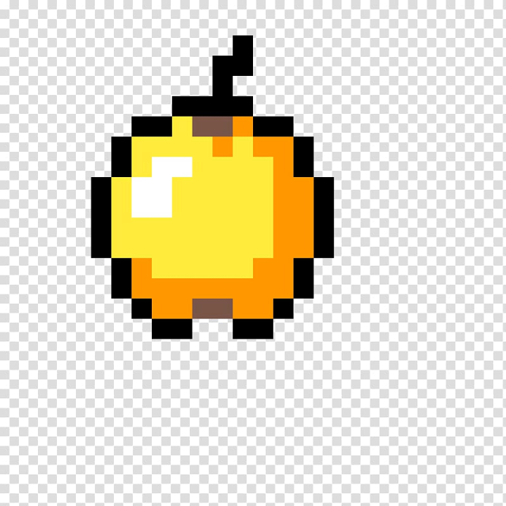 Free: Minecraft Golden apple Pixel art Item Video Games, minecraft heart transparent  background PNG clipart 