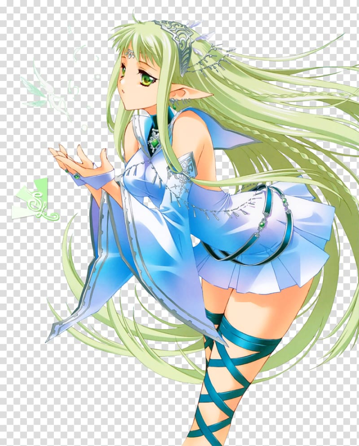 Free: Blue hair Anime Drawing Female, Anime transparent background PNG  clipart 