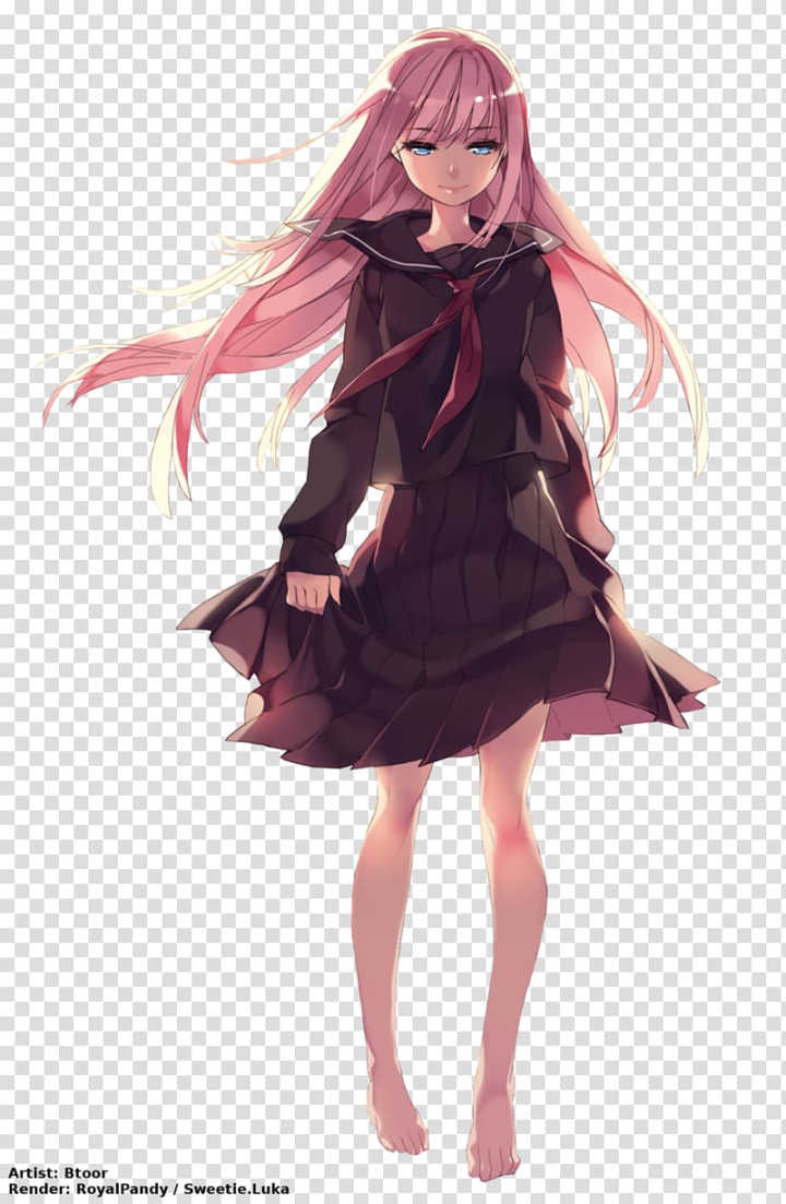 Free: Megurine Luka Vocaloid Anime Rendering, anime girl transparent  background PNG clipart 