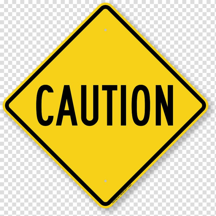 Caution Text with Hazard Symbol - Floor Sign