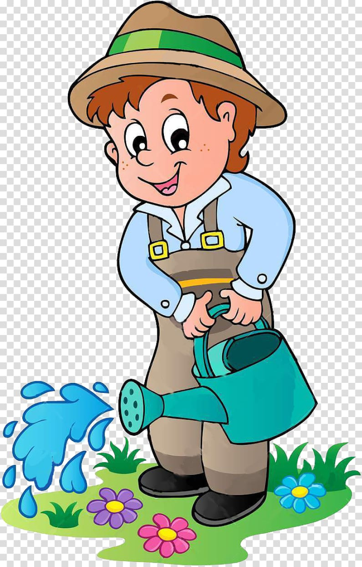 Free: Cartoon Gardening, Animation transparent background PNG clipart -  