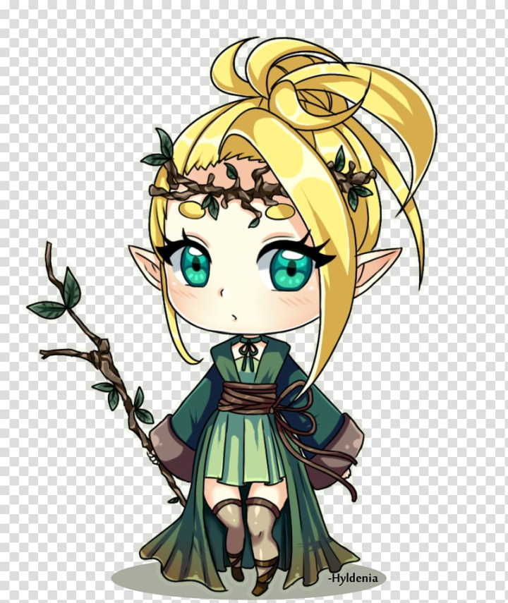 Free: Anime Chibi Manga Art Elf, dungeons and dragons transparent  background PNG clipart 