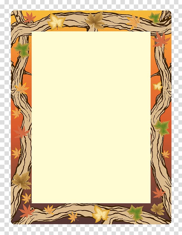 Free: Paper Microsoft Word Autumn Template , Paper Border Designs For  Projects transparent background PNG clipart 