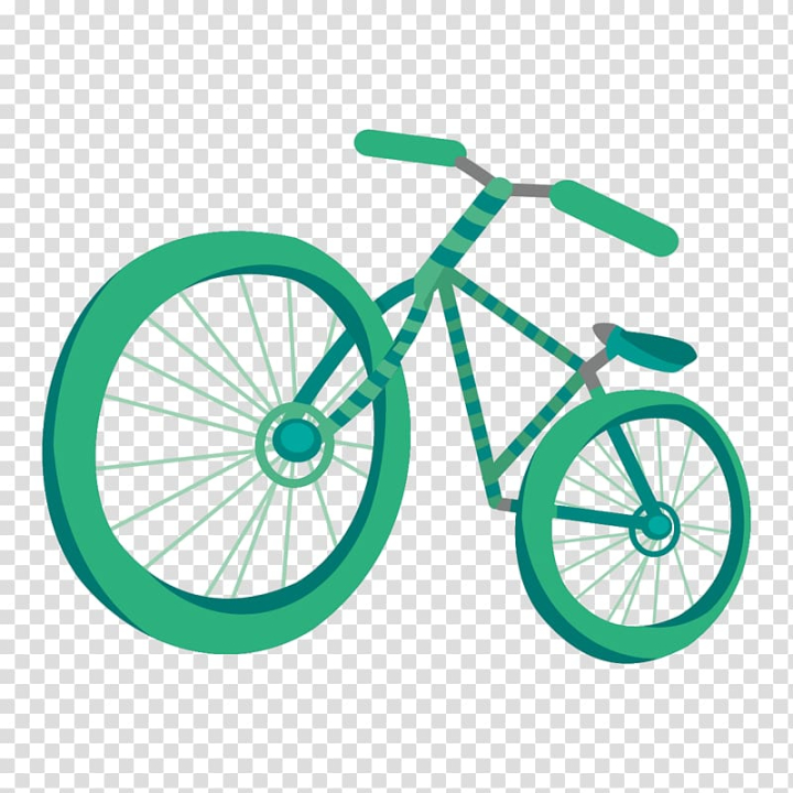 Free: Bicycle pedal Bicycle wheel Bicycle frame Drawing, Hand-painted cartoon  bike transparent background PNG clipart 