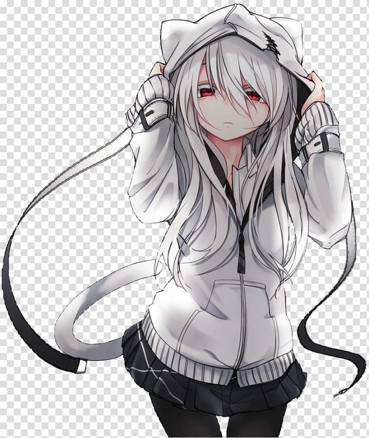 a cute anime girl wearing a cat hoodie sleeping in a | Stable Diffusion |  OpenArt