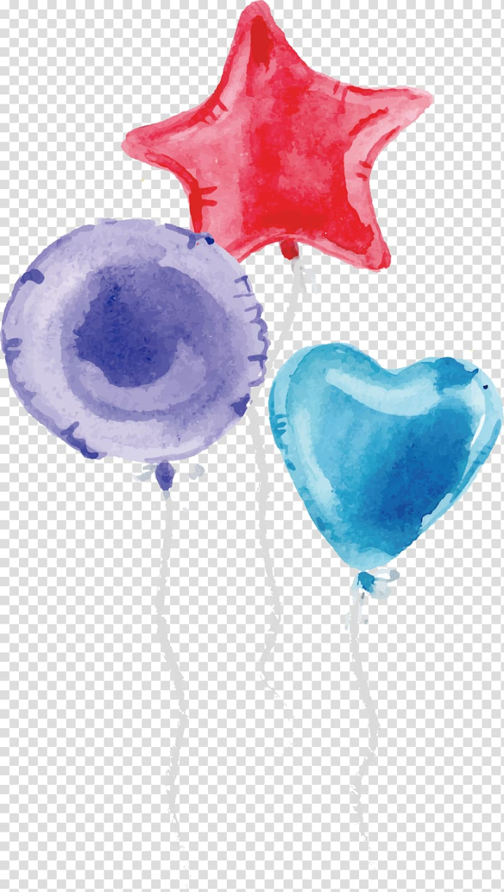 Watercolor Heart Balloons Stock Illustrations, Cliparts and Royalty Free  Watercolor Heart Balloons Vectors