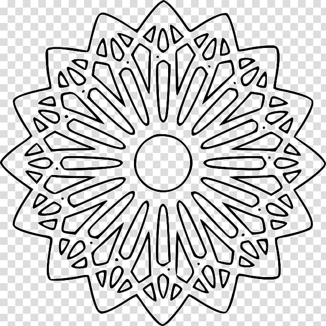line,white,monochrome,symmetry,flower,flowers,rosette,rose window,rose,organism,point,computer icons,circle,black and white,area,drawing,line art,islamic,pattern,png clipart,free png,transparent background,free clipart,clip art,free download,png,comhiclipart