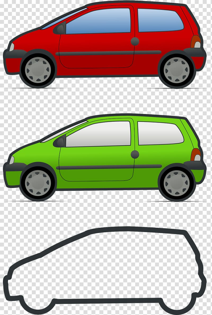 Free: Renault Twingo Renault 4 Renault Clio Car, Color car transparent  background PNG clipart 