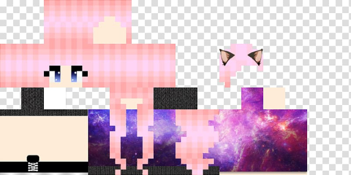 Free: Pink and purple abstract , Minecraft: Pocket Edition Theme Girl  Direct link, skin transparent background PNG clipart 