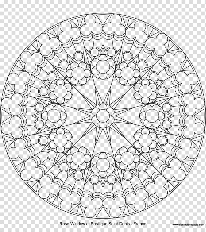 rose,window,stained,glass,coloring,book,gothic,pattern,furniture,monochrome,symmetry,color,material,stain,doily,transept,visual arts,rosette,point,mandala,line art,line,gothic architecture,drawing,circle,black and white,area,rose window,stained glass,coloring book,bastique,saint,denis,france,illustration,png clipart,free png,transparent background,free clipart,clip art,free download,png,comhiclipart