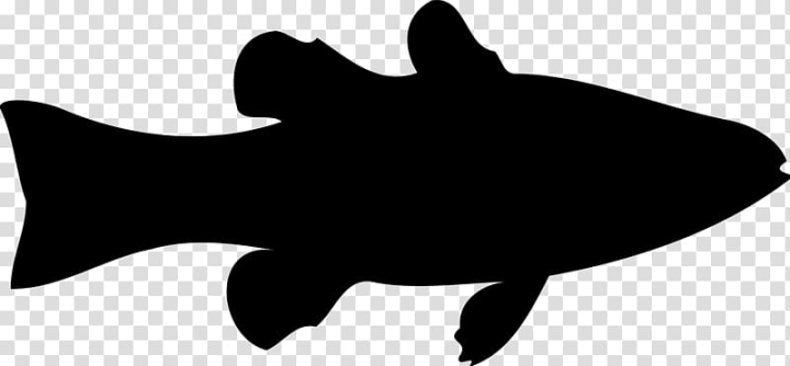 Free: Silhouette Fish Line art , f transparent background PNG