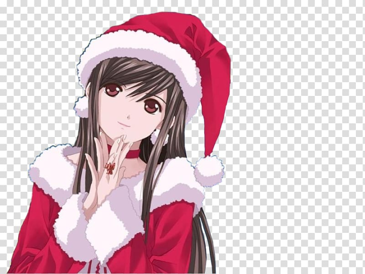 Anime Miss Claus - Santa Girl - Sticker | TeePublic