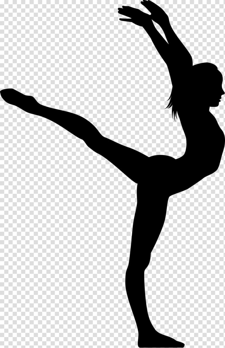 Rhythmic gymnastics silhouette Royalty Free Vector Image