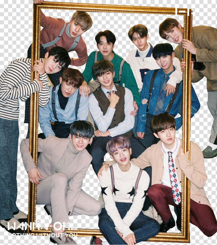 Free: WANNA ONE NOTHING WITHOUT YOU, group of men holding frame