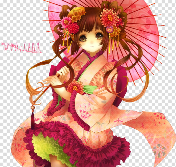 Free: Renders Anime, woman in pink dress anime character transparent ...